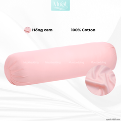 Vỏ gối ôm 100% Cotton Satin size 35x100 Mướt Bedding chất liệu áo gối ôm cao cấp, đa dạng màu