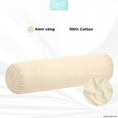 Vỏ gối ôm 100% Cotton Satin size 35x100 Mướt Bedding chất liệu áo gối ôm cao cấp, đa dạng màu