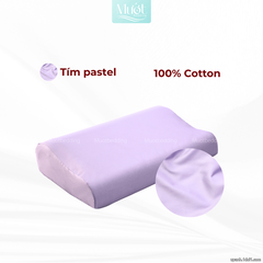 Vỏ gối cao su non Cotton Satin Mướt Bedding trơn màu cao cấp, bao áo gối Memory Foam đầy đủ size