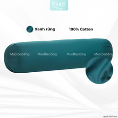 Vỏ gối ôm 100% Cotton Satin size 35x100 Mướt Bedding chất liệu áo gối ôm cao cấp, đa dạng màu
