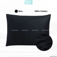 Vỏ gối nằm Cotton Satin trơn size 48x74cm 60x80cm 45x130cm Mướt Bedding, thấm hút mồ hôi, dùng cho gia đình, khách sạn
