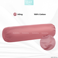 Vỏ gối ôm 100% Cotton Satin size 35x100 Mướt Bedding chất liệu áo gối ôm cao cấp, đa dạng màu