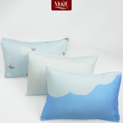 Vỏ gối cho bé sơ sinh Lụa Tencel 60s, hoạ tiết, trơn, ngẫu nhiên an toàn cho da mềm, mịn, thoáng mát, kích thước 25x35cm
