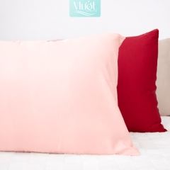 Vỏ gối nằm Lụa Tencel 60s trơn màu 45x65cm và combo 2 vỏ gối Mướt Bedding áo gối 100% Tencel, an toàn cho da, mềm mịn