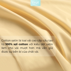 Ga giường kích thước 1m2x2m Cotton Satin Mướt bedding chất liệu 100% cotton cao cấp