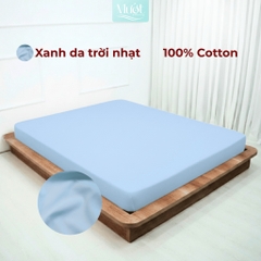 Ga giường kích thước 1m2x2m Cotton Satin Mướt bedding chất liệu 100% cotton cao cấp
