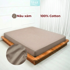 Ga giường kích thước 1m2x2m Cotton Satin Mướt bedding chất liệu 100% cotton cao cấp