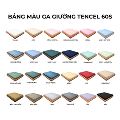 Ga giường kích thước 2mx2m Lụa Tencel 60s Mướt Bedding, cao cấp trơn màu, drap bo chun, mềm, mịn, thoáng mát, mướt