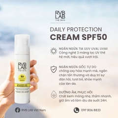 Kem dưỡng Chống nắng RVB LAB Protection Bổ sung lợi khuẩn, Bảo vệ da SPF50 - 50ml