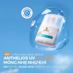 [MỚI] Chống Nắng Serum La Roche-Posay Anthelios UVAIR Kiềm dầu 16H Cấp ẩm 24H SPF50+ 50ml
