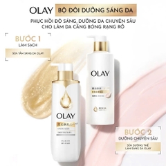 Sữa Tắm Sáng Da OLAY Radiance Vitamin C + B3 Căng bóng, Hương hoa dành dành 500g