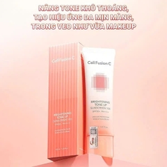 Kem Chống Nắng Nâng Tone Hỗ Trợ Kiềm Dầu Cell Fusion C Brightening Tone Up SPF50+ 35/50ml