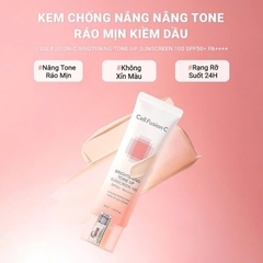Kem Chống Nắng Nâng Tone Hỗ Trợ Kiềm Dầu Cell Fusion C Brightening Tone Up SPF50+ 35/50ml
