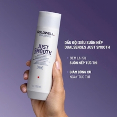 Bộ Gội Xả Dưỡng Tóc Mềm Mượt Goldwell Just Smooth Giảm Xơ Rối, Bóng Mượt