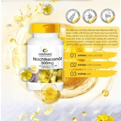 Tinh Dầu Hoa Anh Thảo Warnke Nachtkerzenol 500mg Hỗ Trợ Nội Tiết Tố Đẹp Da - 100 viên