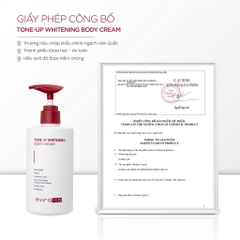 Kem Dưỡng Nâng Tone Eviralab Tone Up Whitening Trắng da, Mờ Thâm 300ml