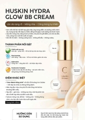 Kem Nền BB Cream Huskin Hydra Glow Dưỡng Ẩm, Trang Điểm Tự Nhiên, Che Phủ Tốt 40g