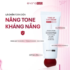 Kem Chống Nắng Phổ Rộng Eviralab Nâng Tone Trắng Hồng Glowy SPF50+ 50ml