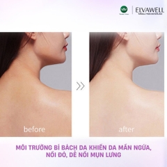 Sữa Tắm Nước Hoa Trắng hồng rạng rỡ Niacinamide Elvawell 250ml - Hương Soul Healing nhẹ nhàng