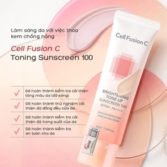 Kem Chống Nắng Nâng Tone Hỗ Trợ Kiềm Dầu Cell Fusion C Brightening Tone Up SPF50+ 35/50ml
