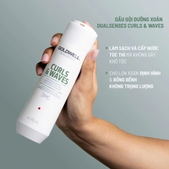 Bộ Gội Xả Dưỡng Xoăn Goldwell Curls & Waves Cấp Ẩm Chuyên Sâu Tóc Bồng Bềnh