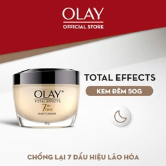 Kem Dưỡng Ban Đêm OLAY Total Effects 7 in One Ngăn Ngừa 7 Dấu Hiệu Lão Hóa 50g