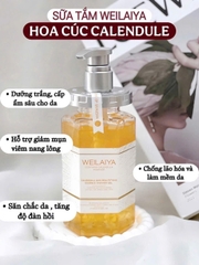 Sữa tắm dưỡng sáng da mịn màng Weilaiya Hoa cúc lưu hương cho mọi loại da 450ml