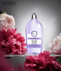 Sữa Tắm Nước Hoa Trắng hồng rạng rỡ Niacinamide Elvawell 250ml - Hương Soul Healing nhẹ nhàng