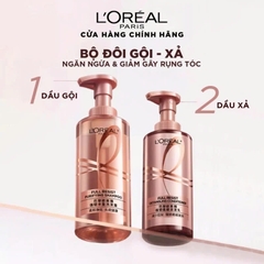 Bộ dầu gội xả ngăn ngừa & giảm gãy rụng tóc, giúp tóc chắc khỏe hơn L’oreal Paris Elseve Full Resist 440ml