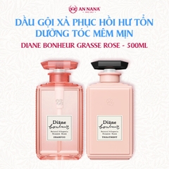 Bộ dầu gội xả Diane Bonheur Grasse Rose Phục hồi hư tổn, dưỡng tóc mềm mượt 500ml