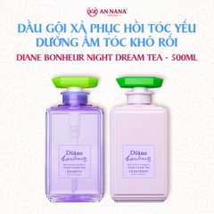 Bộ dầu gội xả Diane Bonheur Night Dream Tea Phục hồi tóc yếu, dưỡng ẩm tóc khô rối 500ml