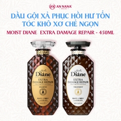Bộ dầu gội xả Moist Diane Extra Damage Repair Phục hồi tóc hư tổn khô xơ chẻ ngọn 450ml