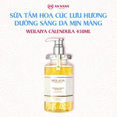 Sữa tắm dưỡng sáng da mịn màng Weilaiya Hoa cúc lưu hương cho mọi loại da 450ml
