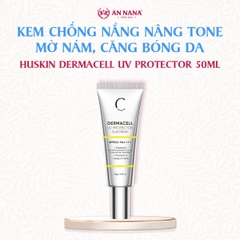 Kem chống nắng Nâng Tone Huskin Dermacell Mờ Nám, Căng Bóng Da SPF50+ 50ml