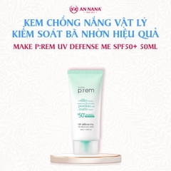Kem Chống Nắng Vật Lý No Sebum Make P:rem Kiềm Dầu 6H SPF50+ 50ml