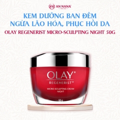 Kem Dưỡng Ban Đêm OLAY Regenerist Ngăn Ngừa Lão Hóa, Phục Hồi Da 50G