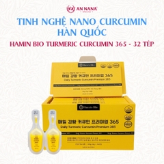 Tinh nghệ nano Hamin Bio Turmeric Curcumin 365 Hàn Quốc 3gx32 tép