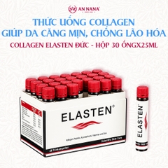 Collagen Elasten Giúp Da Căng Mịn, Chống Lão Hóa, Hỗ Trợ Tóc Chắc Khỏe Hộp 30 ốngx25ml