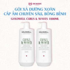 Bộ Gội Xả Dưỡng Xoăn Goldwell Curls & Waves Cấp Ẩm Chuyên Sâu Tóc Bồng Bềnh