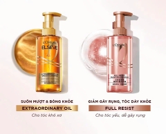 Bộ dầu gội xả dưỡng tóc suôn mượt, bóng khỏe cao cấp L'Oreal Paris Extraordinary Oil Smooth 440ml