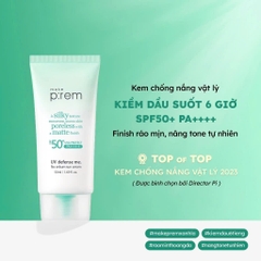 Kem Chống Nắng Vật Lý No Sebum Make P:rem Kiềm Dầu 6H SPF50+ 50ml