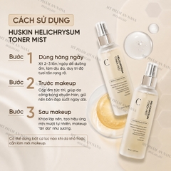 Toner Xịt Khoáng Huskin Helichrysum Cấp Ẩm, Kiềm Dầu, Căng Bóng Da 150ml