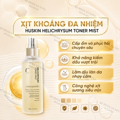 Toner Xịt Khoáng Huskin Helichrysum Cấp Ẩm, Kiềm Dầu, Căng Bóng Da 150ml