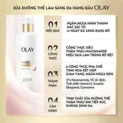 Sữa Dưỡng Thể Sáng Da OLAY Whitening Vitamin Pro B5+ Dưỡng Ẩm Chuyên Sâu 260G