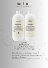 Bộ dầu gội xả Giúp tóc mềm mượt, Phục hồi chẻ ngọn BATIOUS Hydrating 500ml - trắng