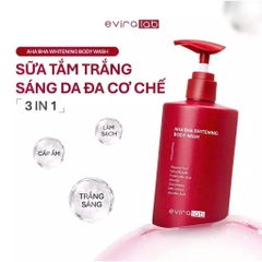 Sữa Tắm Dưỡng Sáng Eviralab AHA-BHA Britening Sạch sâu, Cấp ẩm mịn màng 300ml