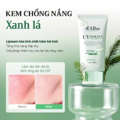 Kem Chống Nắng Nâng Tông (Xanh lá) d'Alba Waterfull Tone-Up SPF50+ 50ml
