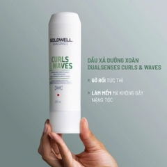Bộ Gội Xả Dưỡng Xoăn Goldwell Curls & Waves Cấp Ẩm Chuyên Sâu Tóc Bồng Bềnh