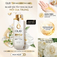 Sữa Tắm Sáng Da OLAY Radiance Vitamin C + B3 Căng bóng, Hương hoa dành dành 500g