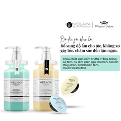 Bộ dầu gội xả chăm sóc tóc hư tổn Weilaiya chiết xuất nấm Truffle giúp tóc mềm mượt, chắc khoẻ 450ml